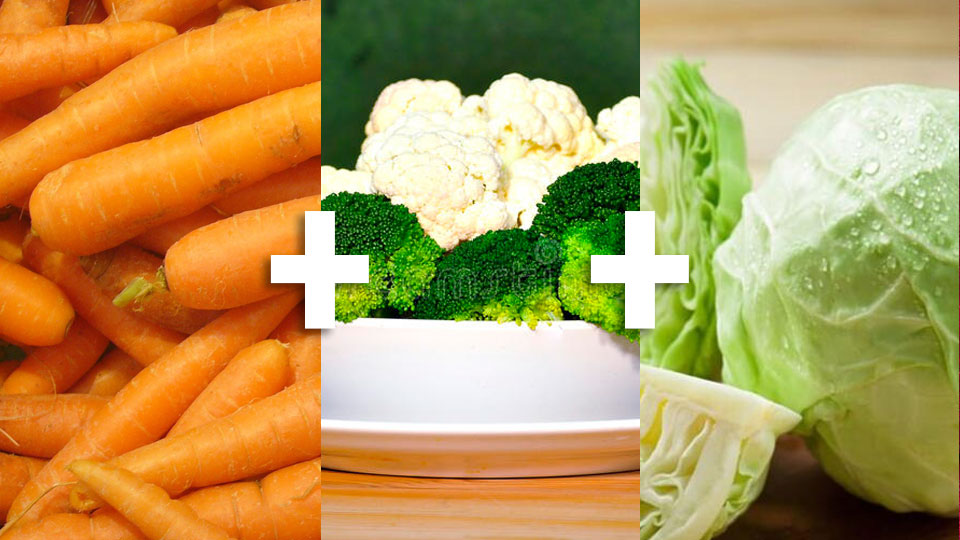 Havuç, brokoli, lahana
